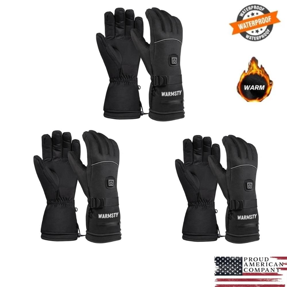 Warmsty 4.0 Premium Heated Gloves  x3 (One Size Fits All)